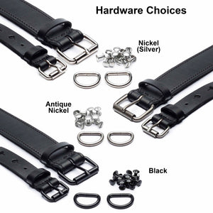 harness guitar strap hardware choices for black leather