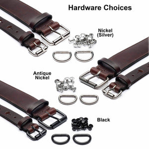 harness guitar strap hardware choices for brown leather