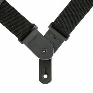 leather shoulder strap adapter that connects two shoulder straps to one attachment piece