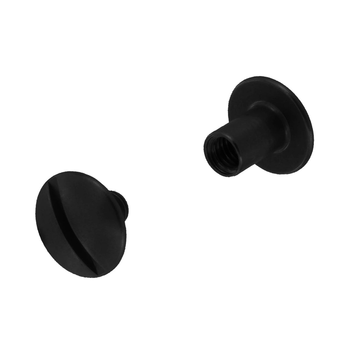 1/4" black Chicago screw binding screw