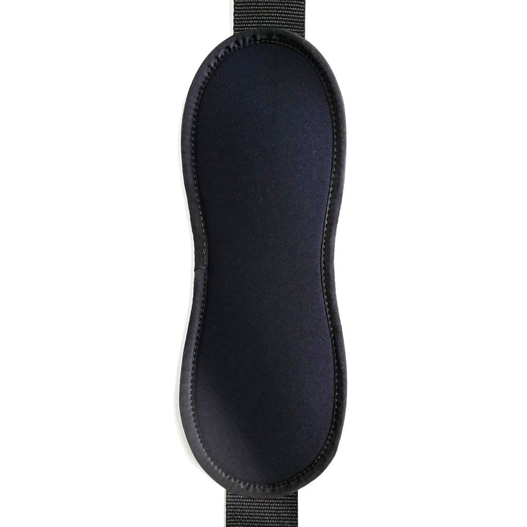 guitar strap shoulder pad made from black neoprene